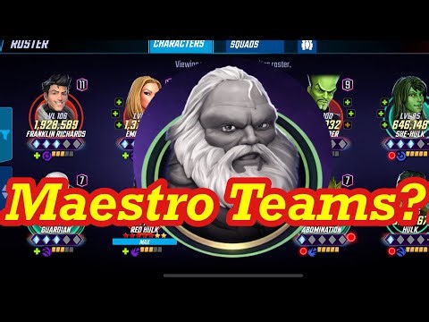 Maestro’s Teams? Maestro’s Kit and Best Teams in Arena, War & Cosmic Crucibl Marvel Strike Force MSF