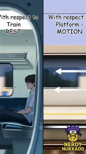 Motion Depends on Reference Point ⚡ | Class 9 Physics #Shorts