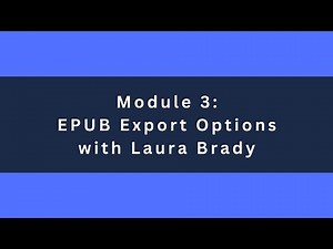 3.2 EPUB Export Options