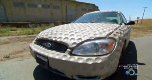 VIDEO: Mythbusters test golf ball-like dimpling effect on fuel economy (*Spoiler Alert!*)