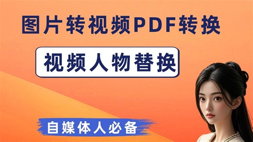 视频人物替换，视频风格转换，图片转视频，档PDF视音频图片多格式转换