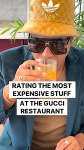 1.1M views · 10K reactions | Ordering the most expensive food and drinks at the Gucci Restaurant 勞 With Mister Lewis Lux | Foodporn | Facebook