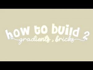how to build with btools 2! (gradients, bricks) Official Roblox Aldc