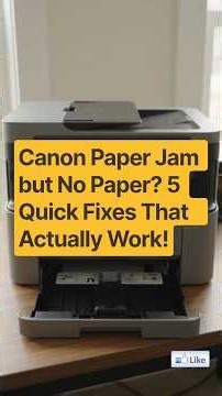 Canon Paper Jam but No Paper? 5 Quick Fixes That Actually Work! #ijstartcanon #canonprinter