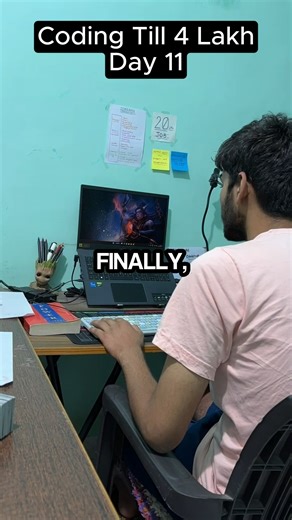 Anubhav Choubey on Instagram: "Day 11 Coding Till I get 4 lakh #Dsa #coding #flutter #computer #tech #startup #internship #python"