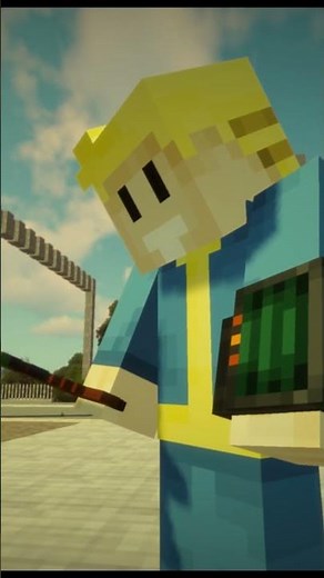 How to Survive the Fallout Wasteland in Minecraft! #shorts