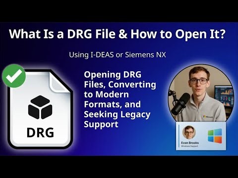 How to Open DRG Files (I-DEAS or Siemens NX)