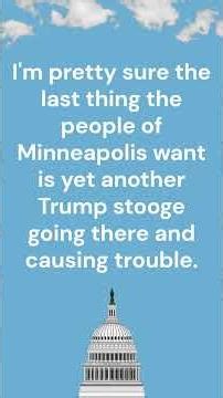Nobody Wants Tom Homan In Minneapolis
