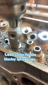 Machining GM Vortec heads for .550 max valve lift and screw in rocker studs.