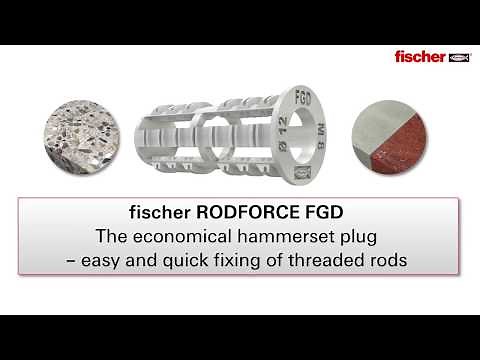 Easy and quick fixing of threaded rods - Threaded rod plug RODFORCE FGD