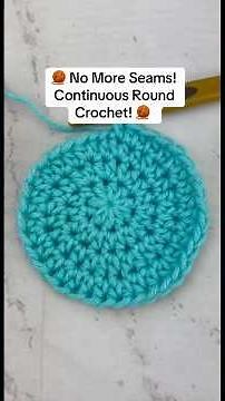 How to Crochet in Continuous Rounds🧶✨Learn how to work in a true spiral, avoid join lines, and more