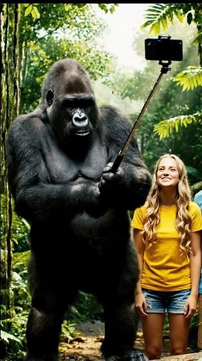 🐒Funny Gorilla TikTok Dance in the Jungle | #GorillaDance #JungleVibes #TikTokTrending #AnimalComedy