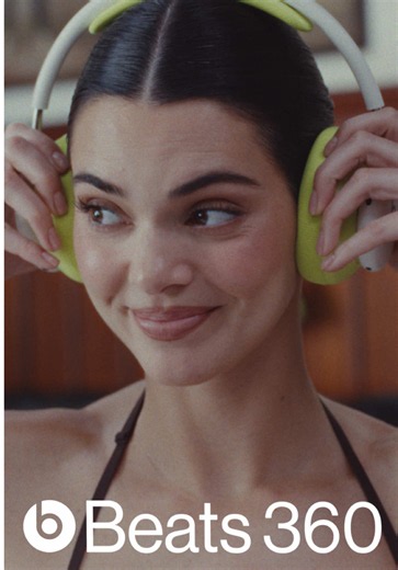 One headphone. Every Kendall. Beats 360, ft. @Kendall Jenner. And Kendall Jenner. Also starring Kendall Jenner. Available online now. Beats 360 sold with color-matched ear and headband cushions; additional cushion kits sold separately.