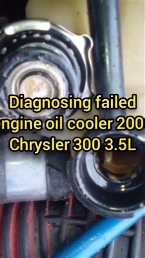 2006 Chrysler 300 3.5 l engine oil cooler diagnosis.