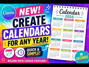 Create Calendars in Canva Quick and Simple Easy to Follow Tutorial
