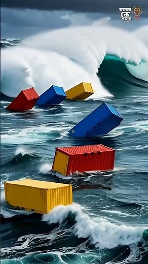 Why Cargo Ships Don’t Stop When Containers Fall Into the Ocean | Shocking Maritime Facts #facts