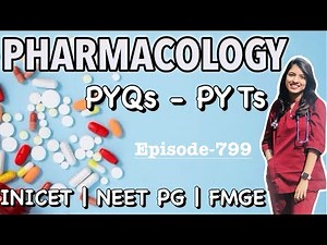 High Yield Pharmacology MCQs NEET PG FMGE INICET-Drug Mechanisms & Side Effects Explained Doc. Swati