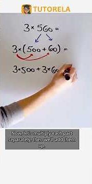 Solve 3×560 Using the Distributive Property #Math #Commutative,DistributiveAndAssociativeProperties