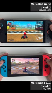 Mario Kart World on Nintendo Switch 2 vs. Mario Kart 8 Deluxe on Nintendo Switch Comparison #MarioKartWorld #NintendoSwitch2 | Open Surprise