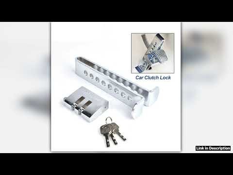 Car Clutch Lock Universal Auto Steering Wheel Brake Pedal Lock Throttle Security Steel Stainless