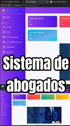 ✅Sistema de abogados en Laravel y MySQL #programming #software #php #laravel #sistemasweb