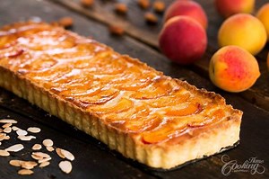 Apricot Frangipane Tart - buttery flaky crust, almond filling topped with ripe sliced apricots, by far one of the best summer tarts. Full recipe: https://bit.ly/2NC9ZJq | Home Cooking Adventure
