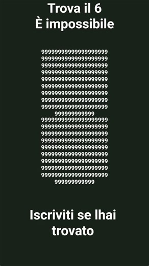 è impossibile