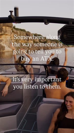 Somewhere along the way someone is going to tell you to buy an ATX. It’s very important you listen to them because ATX is the best wakesurf boat on the water 🤘 | ATX Surf Boats