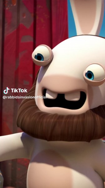 Mad Rabbid's protective shield to keep out stupidity 😏 #rabbids #silly #cartoons #funnyvideos #justforlaughs