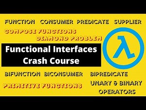 Functional Interface | Lambda Expression in Java | Primitive & Compose functions | Diamond problem