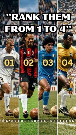 Pele, Maradona, Zidane or Ronaldinho? The Ultimate Stats Comparison#football #viral #shorts #ligue1