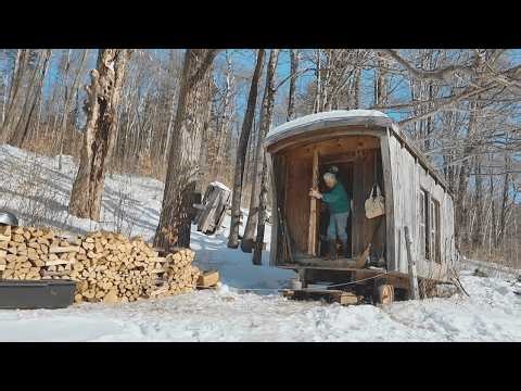 Lone 70-Year-Old Homesteader Hand Splits Wood Daily with Cherished 100-Year-Old Axe