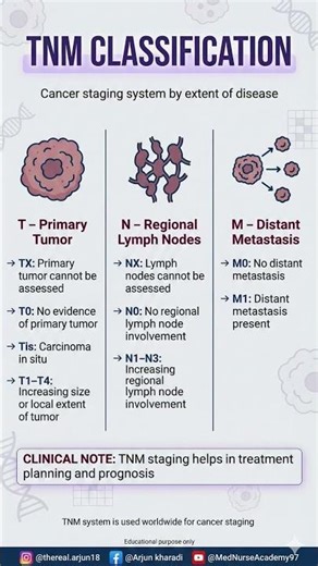 TNM Classification Explained | Cancer Staging System | Oncology for Nursing & Medical#histopathology