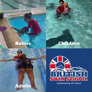 Your best choice for Effective Learn-To-Swim Lessons. Why us? 🌟 Quick Results 🌟 Life-Saving Skills 🌟 For All: From 3 Months to Adults At British Swim School, we’ve got swim lessons down to a science. Over 40 years ago, we created a clear system of goals. These goals give our program structure and help our students see results quickly. Based on this system, we work with each student at their own pace to crush their goals. Yes, individual learning – even in a small group setting! That’s why our