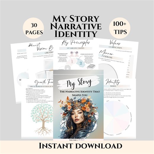 Narrative Therapy Questions Inner Child Therapy Worksheets Private Practice Tools for Self-exploration Therapy Toolkit Healing Trauma Belief - Etsy