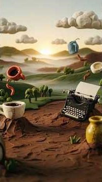 “Coffee Vista Morning Genesis — A Handcrafted Clay Stop Motion World Awakens” #shorts