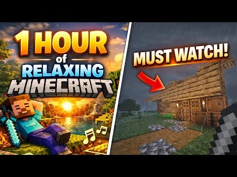 Minecraft Relaxation Session | 1 Hour of Cozy Survival 🌿