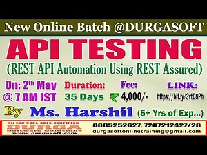 API TESTING Online Training @ DURGASOFT