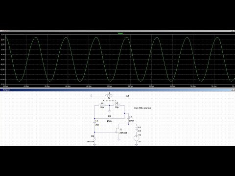 Electronic Basic 1:LTSpice design and simulate Hartly Oscillator