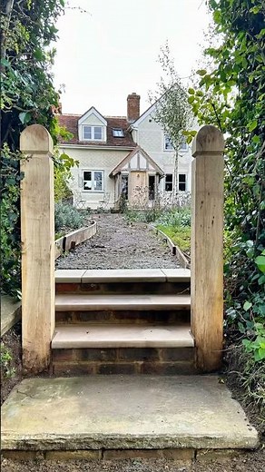 Serpentine Sandstone Path Build | Essex Landscaping #landscaping #landscapedesign