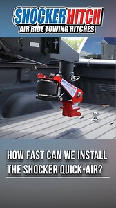 Installing a Shocker Quick Air Gooseneck only takes a couple minutes! Completely replacing your factory gooseneck stem & coupler with Gooseneck Surge® Air System & Coupler! Whether you are a occasionally tow or are doing hotshot trucking, this gooseneck hitch adds instant air ride to your hauling. This is the preferred gooseneck hitch for hotshot haulers! #towing #installation #reelsvideo #trucks #gooseneck | Shocker Hitch