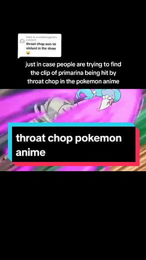 Primarina's Brutal Throat Chop in Pokemon Anime