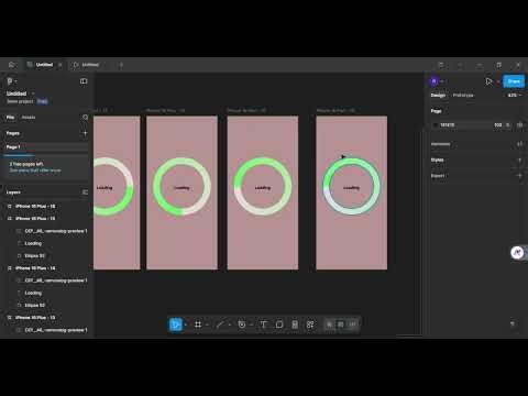 Loading animation in figma