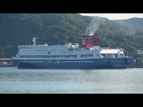 名門大洋フェリー｢フェリーきたきゅうしゅうⅡ｣　FERRY KITAKYUSHU II 新門司 倍速出港シーン