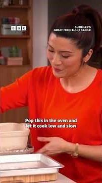 Pork belly with celeriac and carrot. Full recipe and all Suzie Lee's recipes, search 'BBC Food' 🍽️