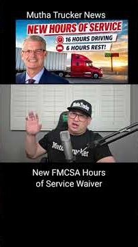 FMCSA Hours of Service- 16 Hrs Driving, 6 Hrs Rest Waiver