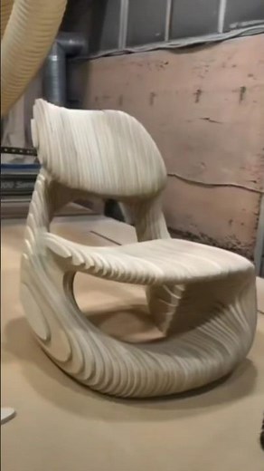 Unusual Parametric Wooden Chair Design | Modern Art Furniture Inspiration 2025