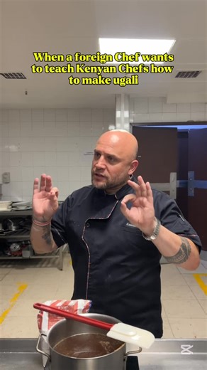 Rami Saloum on Instagram: "When a foreign chef want to teach Kenyan chefs how to cook authentic Ugali … 🤔😳🙄 ( just for fun) #fypppppppppppppppppppppppppppppppppppppppppppppppppppppppppppppppppppppp #kenya #kitchen #fyp #chefsdayoff"