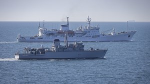 Russian 'spy ship' sails through Channel as Royal Navy deployed to shadow them