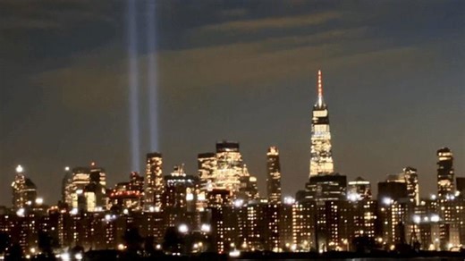 9/11 Tribute Lights Beam High Into Sky Over NYC